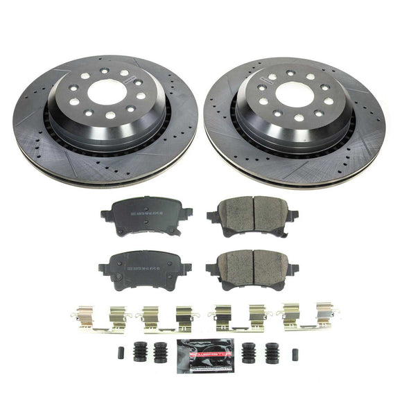 PowerStop Z23 Daily Driver Carbon-Fiber Ceramic Brake Pad and Drilled & Slotted