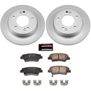 PowerStop Genuine Geomet Coated Rotor and Low-Dust Ceramic Brake Pad Kit