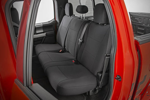 Rough Country Rear Bench Seat Covers For Ford F-150 F-250 F-350 15-23