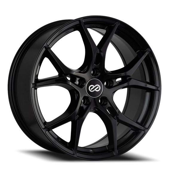 18X8 Enkei Vulcan Gloss Black Wheel/Rim 5x120 5-120 517-880-1240BK