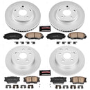 PowerStop Genuine Geomet Coated Rotor and Low-Dust Ceramic Brake Pad Kit