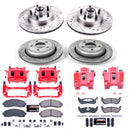 PowerStop Z23 Daily Driver Carbon-Fiber Ceramic Pads Drilled & Slotted Rotor & C