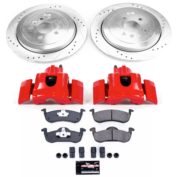PowerStop Z23 Daily Driver Carbon-Fiber Ceramic Pads Drilled & Slotted Rotor & C
