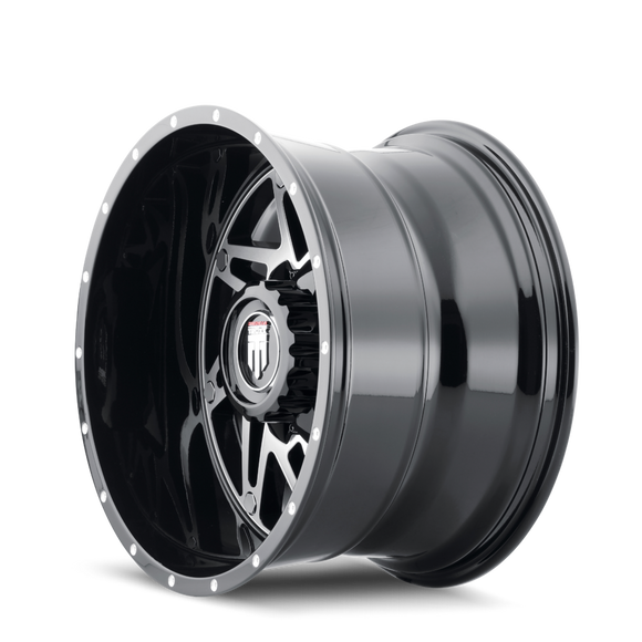 20x12 American Truxx Warrior Black/Machined 5x139.7/150 ET-44 wheel/rim