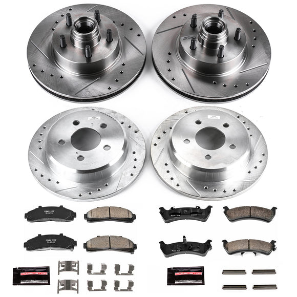 PowerStop Z23 Daily Driver Carbon-Fiber Ceramic Brake Pad and Drilled & Slotted