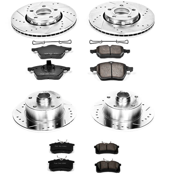 PowerStop Z23 Daily Driver Carbon-Fiber Ceramic Brake Pad and Drilled & Slotted