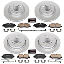 PowerStop Genuine Geomet Coated Rotor and Carbon-Fiber Ceramic Brake Pad Kit
