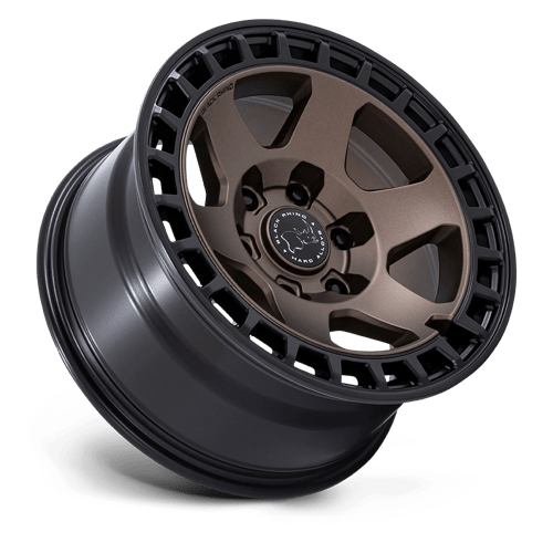 17x8.5 Black Rhino BR022 Bahari Burnt Bronze Matte Black Lip 5x127 ET-10 Wheel