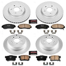 PowerStop Genuine Geomet Coated Rotor and Low-Dust Ceramic Brake Pad Kit