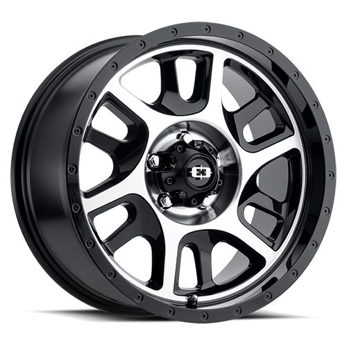 18x9 Vision 419 Split Gloss Black Machined Face Wheel 5x114.3 ET18 CB83