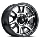 18x9 Vision 419 Split Gloss Black Machined Face Wheel 5x114.3 ET18 CB83