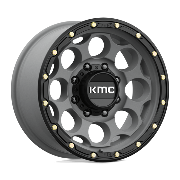 17X8.5 KMC KM541 DIRTY HARRY S-GRY BLK-LP 8X165.1 ET0 wheel/rim