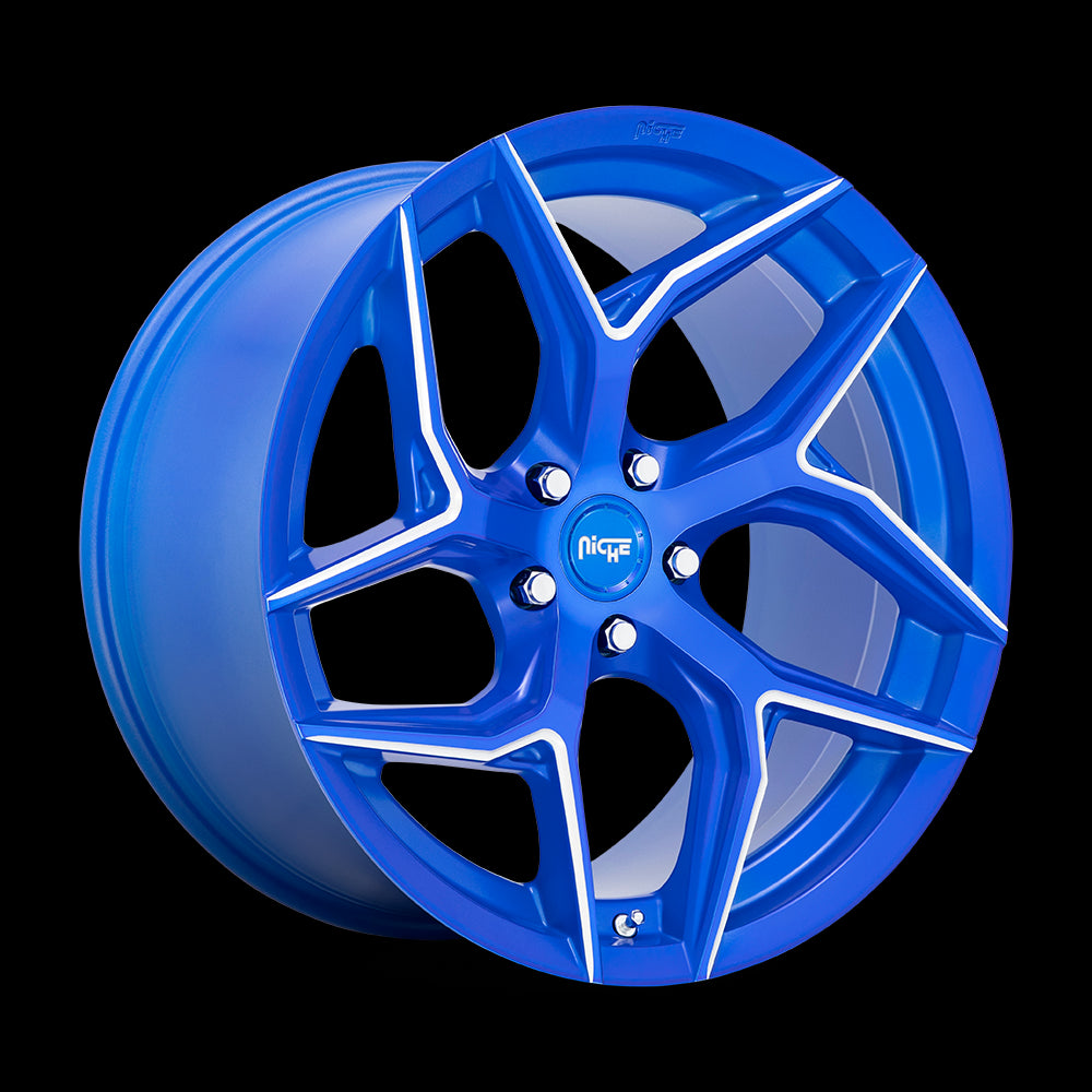 20X10.5 Niche M268 TORSIONI Anodized Blue Milled 5X112 ET27 wheel/rim - 0