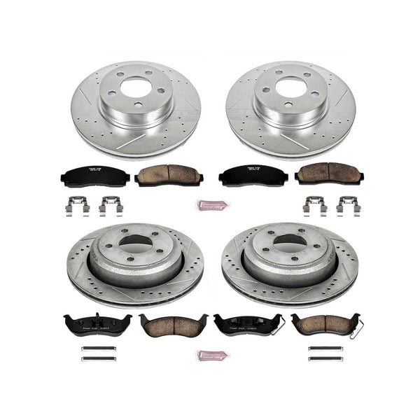 PowerStop Z23 Daily Driver Carbon-Fiber Ceramic Brake Pad and Drilled & Slotted