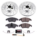 PowerStop Genuine Geomet Coated Rotor and Carbon-Fiber Ceramic Brake Pad Kit
