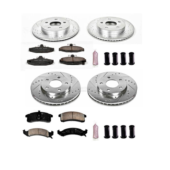 PowerStop Z23 Daily Driver Carbon-Fiber Ceramic Brake Pad and Drilled & Slotted