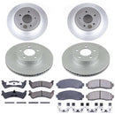 PowerStop Genuine Geomet Coated Rotor and Low-Dust Ceramic Brake Pad Kit