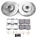 PowerStop Z36 Carbon-Fiber Ceramic Brake Pad with Drilled and Slotted Rotor Kit