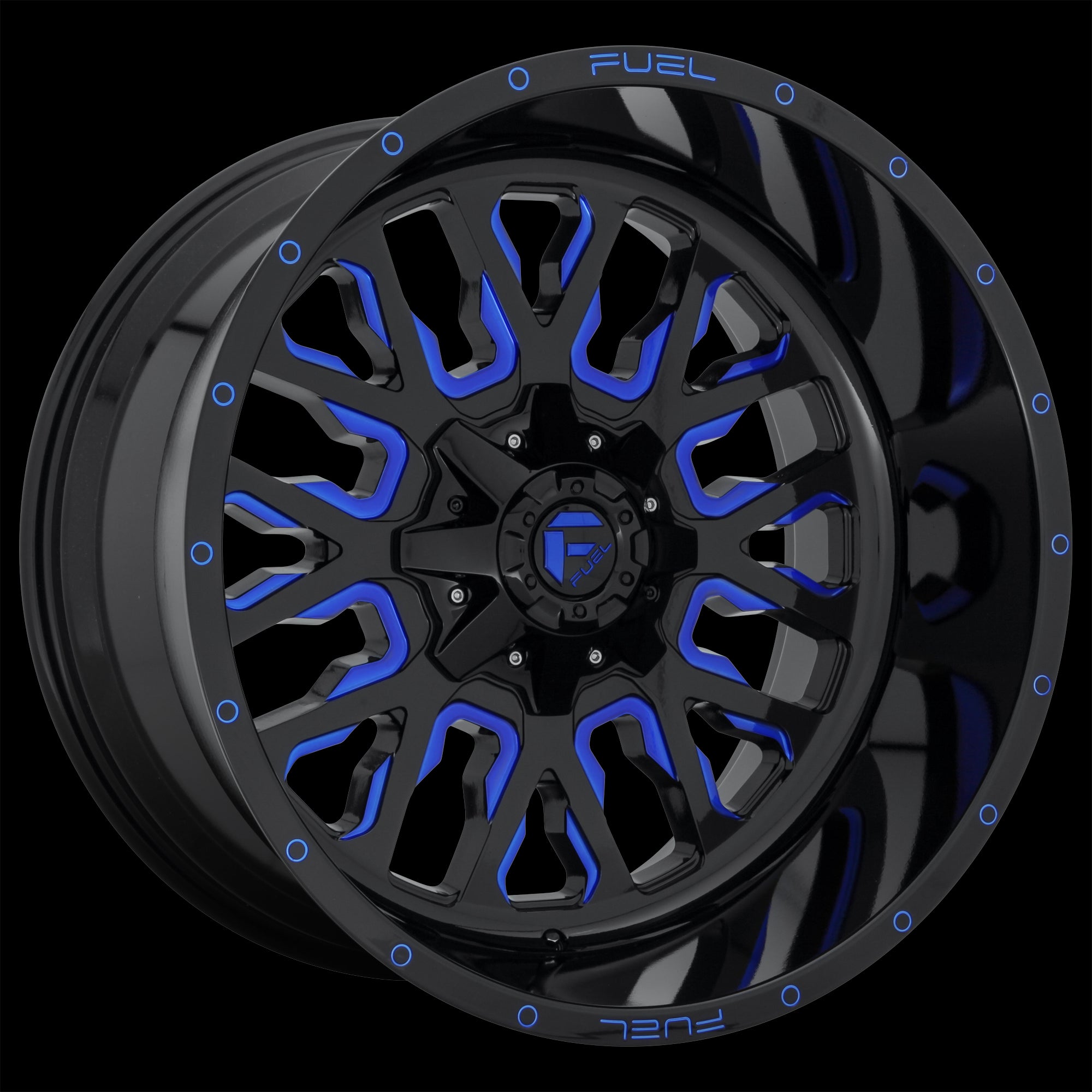 20X10 Fuel D645 Stroke Gloss Black-BTTC 8X165.1 ET-18 wheel/rim - 0