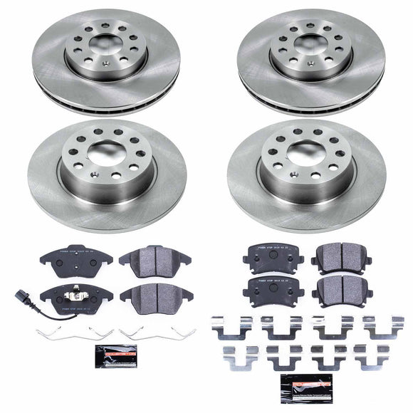 PowerStop Track Day Spec High-Performance Brake Pad and Rotor Kit