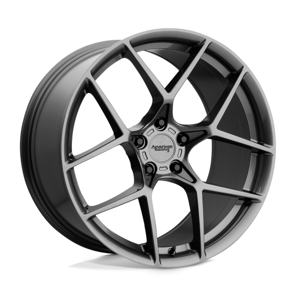 18X8.5 American Racing AR924 CROSSFIRE Graphite 5X120.65 ET50 wheel/rim