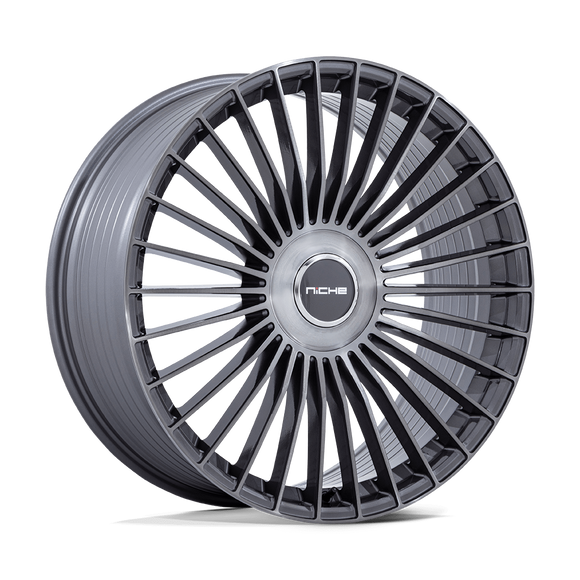 21x9 Niche NC282 Serene Gloss Titanium Brushed 5x112 ET20 CB72.56 Wheel Rim