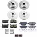 PowerStop Genuine Geomet Coated Rotor and Low-Dust Ceramic Brake Pad Kit