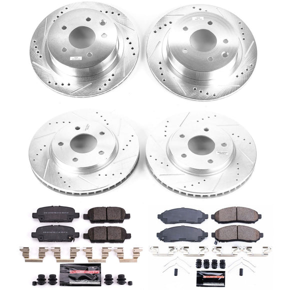PowerStop Z23 Daily Driver Carbon-Fiber Ceramic Brake Pad and Drilled & Slotted