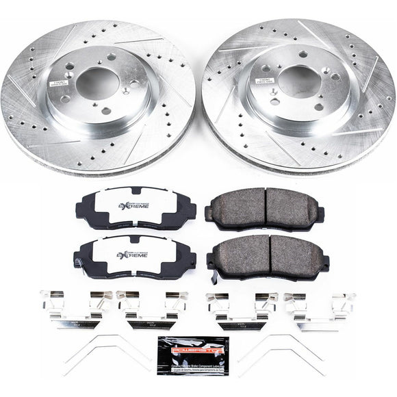 PowerStop Z26 Street Performance Ceramic Brake Pad and Drilled & Slotted Rotor K