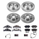 PowerStop OE Stock Replacement Low-Dust Ceramic Brake Pad and Rotor Kit