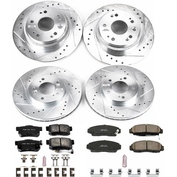 PowerStop Z23 Daily Driver Carbon-Fiber Ceramic Brake Pad and Drilled & Slotted