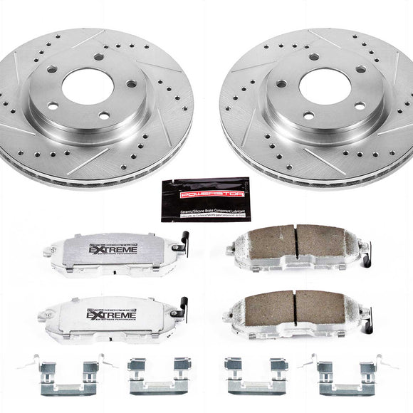 PowerStop Z26 Street Performance Ceramic Brake Pad and Drilled & Slotted Rotor K