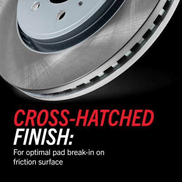 PowerStop Semi-Coated Rotor and Low-Dust Ceramic Brake Pad Kit