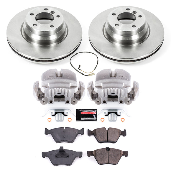 PowerStop OE Stock Replacement Low-Dust Ceramic Brake Pad, Rotor and Caliper Kit