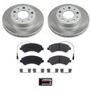PowerStop Semi-Coated Rotor and Low-Dust Ceramic Brake Pad Kit