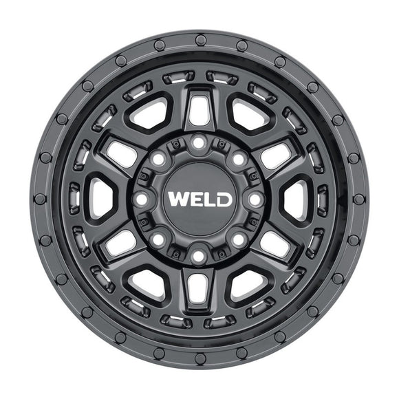 17x9 WELD Off-Road Crux Satin Black 6x135 6x139.7 ET-12 CB106.1 Wheel Rim