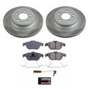 PowerStop Semi-Coated Rotor and Low-Dust Ceramic Brake Pad Kit