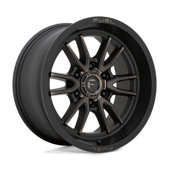 18x9 Fuel Off-Road D762 Clash Matte Black Double Dark Tint 6x120 ET1 Wheel