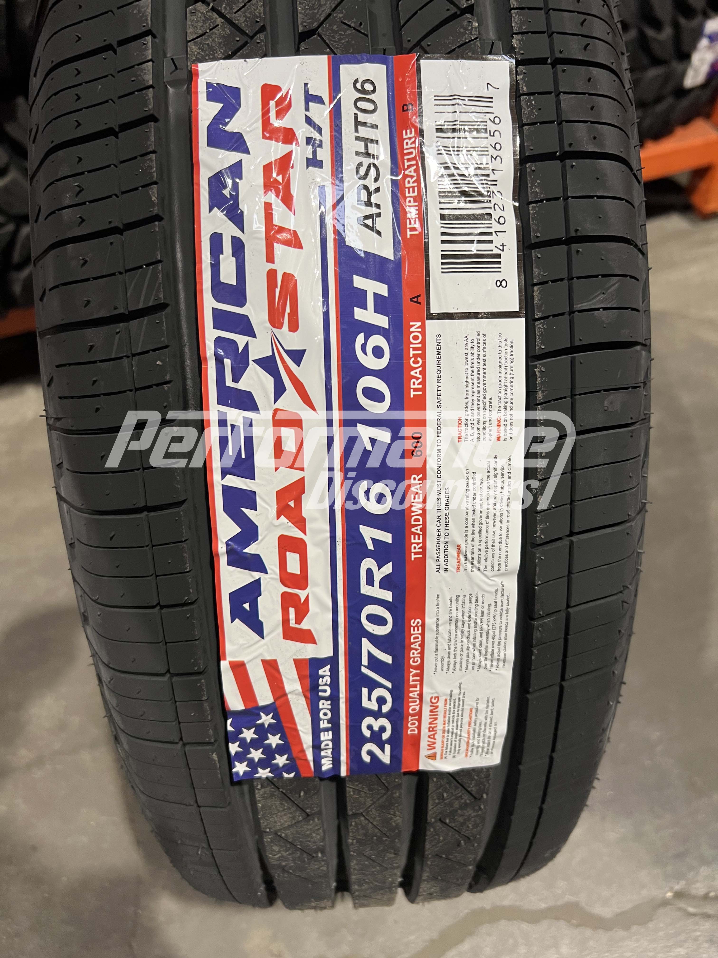 American Roadstar H/T Tire(s) 235/70R16 106H SL BSW 235 70 16 2357016