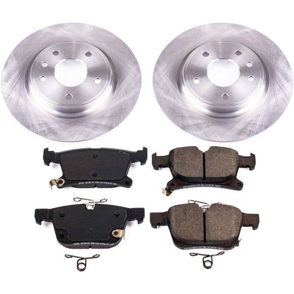 PowerStop OE Stock Replacement Low-Dust Ceramic Brake Pad and Rotor Kit