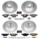 PowerStop Genuine Geomet Coated Rotor and Carbon-Fiber Ceramic Brake Pad Kit