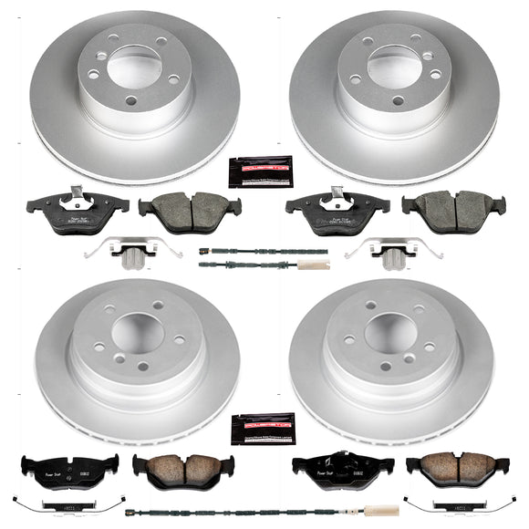 PowerStop Genuine Geomet Coated Rotor and Carbon-Fiber Ceramic Brake Pad Kit