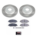 PowerStop Semi-Coated Rotor and Low-Dust Ceramic Brake Pad Kit