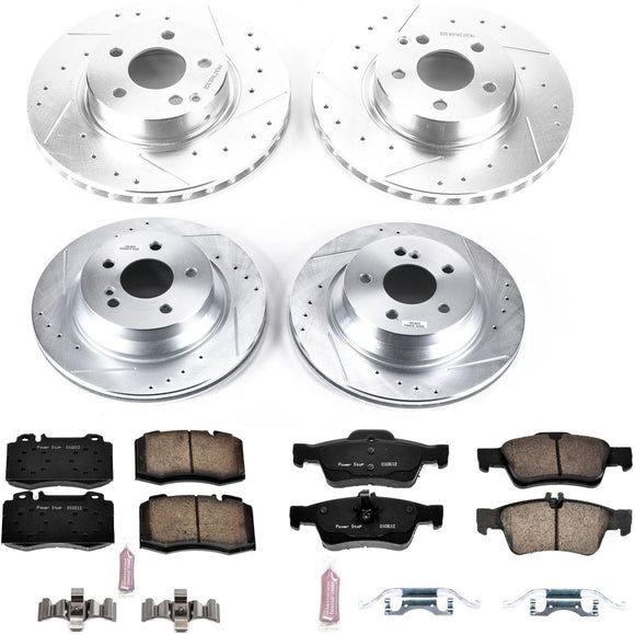 PowerStop Z23 Daily Driver Carbon-Fiber Ceramic Brake Pad and Drilled & Slotted