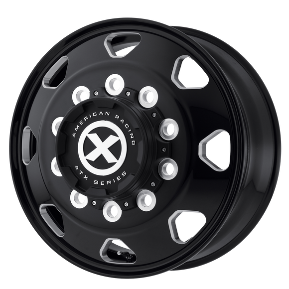 22.5X8.25 ATX Series AO401 OCTANE S-BLK MILL 10X285.75 ET144 wheel/rim
