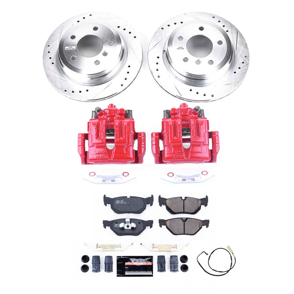 PowerStop Z23 Daily Driver Carbon-Fiber Ceramic Pads Drilled & Slotted Rotor & C