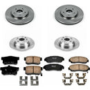 PowerStop OE Stock Replacement Low-Dust Ceramic Brake Pad and Rotor Kit
