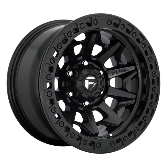 17x9 Fuel Off-Road D114 Covert Beadlock Matte Black 5x127 ET-15 CB71.5 Wheel Rim