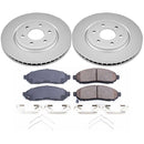 PowerStop Genuine Geomet Coated Rotor and Low-Dust Ceramic Brake Pad Kit
