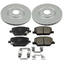 PowerStop Genuine Geomet Coated Rotor and Low-Dust Ceramic Brake Pad Kit